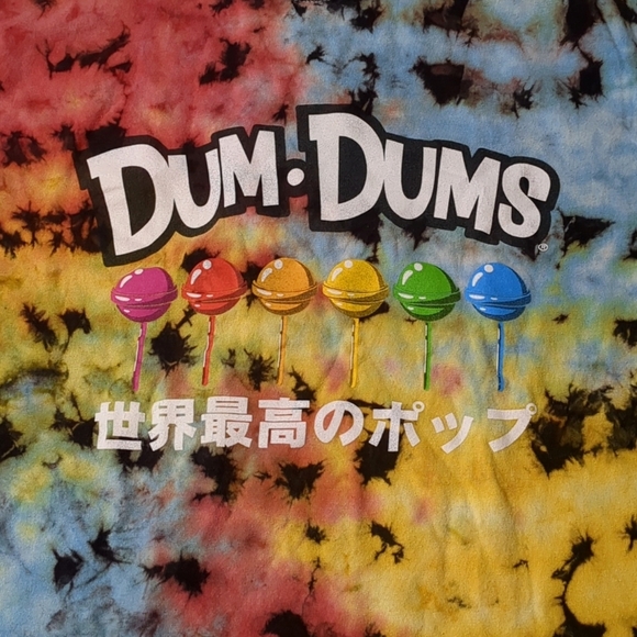 Dum Dums Lollipops Tshirt Limited Edition Men Small  Multicolor Casual Fashion - Picture 1 of 8